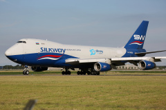4K-SW888, Silk Way West Airlines (naklejka 10-lecia)