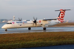 SP-EQB ("It's great to be here! Visit Kuyavia and Pomerania" sticker) (Aviation &raquo; EPWA Spotting &raquo; De Havilland Canada DHC-8 Dash 8 &raquo; EuroLOT)