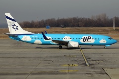 4X-EKO, UP by El Al (Lotnictwo &raquo; Spotting na Ferihegy &raquo; Boeing 737-800)