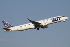 SP-LND  (Lotnictwo &raquo; Spotting na EPWA &raquo; Embraer E195 (ERJ-190-200) &raquo; Polskie Linie Lotnicze LOT)