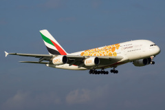 A6-EEY (malowanie "EXPO 2020 Dubaj - Sposobność") (Lotnictwo &raquo; Spotting na Schiphol &raquo; Airbus A380-800 &raquo; Emirates)