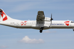 OK-NFV (naklejka "95 lat") (Lotnictwo &raquo; Spotting na EPWA &raquo; ATR 72 &raquo; CSA Czech Airlines)