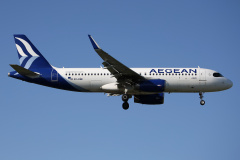 SX-DNE (nowe malowanie) (Lotnictwo &raquo; Spotting na EPWA &raquo; Airbus A320-200 &raquo; Aegean Airlines)