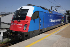 EU44-005 Husarz (okleina "Kibicujemy naszym!") (Pojazdy &raquo; Pociągi i lokomotywy &raquo; Siemens EuroSprinter ES64U4 Taurus &raquo; PKP Intercity)