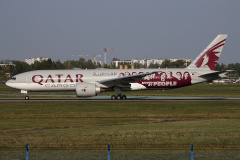 A7-BFG ("Moved by People" livery) (Aviation &raquo; EPWA Spotting &raquo; Boeing 777F &raquo; Qatar Airways Cargo)