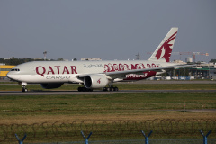 A7-BFG ("Moved by People" livery) (Aviation &raquo; EPWA Spotting &raquo; Boeing 777F &raquo; Qatar Airways Cargo)