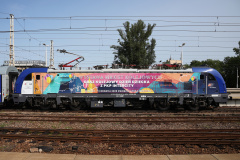 EU200-005 (okleina "III Wystawa Makiet Kolejowych oraz Kolejowy Dzień Dziecka z PKP Intercity") (Pojazdy &raquo; Pociągi i lokomotywy &raquo; Newag Griffin &raquo; E4MSUa (Wielosystemowe), PKP Intercity)