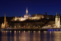 Calvinist Church, St. Anna's and Matthias Church (Travels &raquo; Budapest &raquo; Budapest at Night)