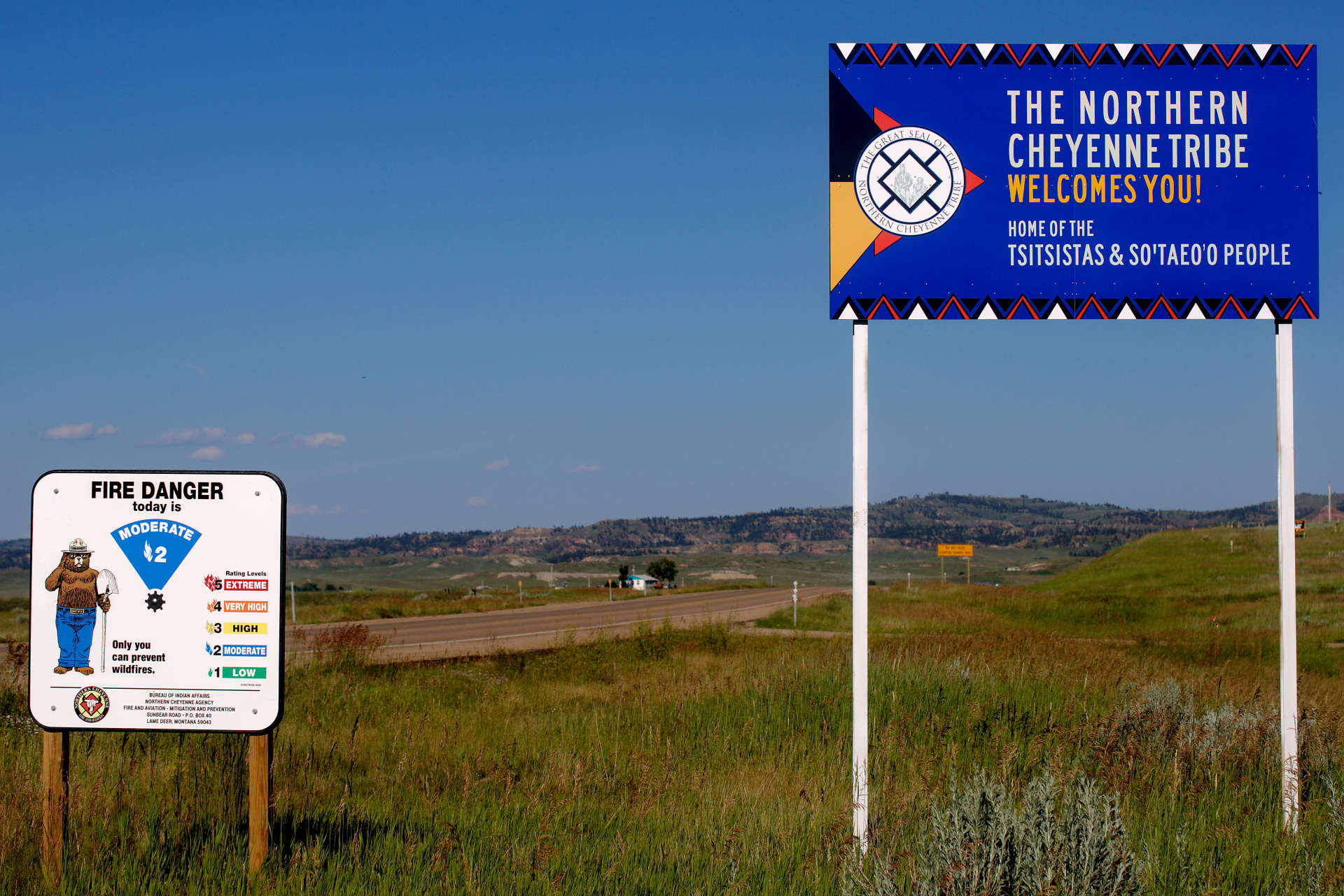 Wjazd do rezerwatu (Busby) (Podróże &raquo; USA: Drogi nie obrane &raquo; Rezerwat)