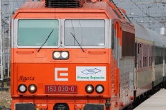 163 030-0, Przewozy Regionalne (Česk&eacute; Dr&aacute;hy) "Agata" (Pojazdy &raquo; Pociągi i lokomotywy &raquo; Škoda 71E 163)
